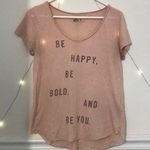 simple blush pink quote tee